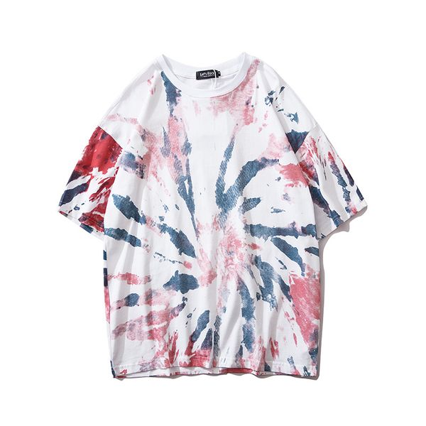 tie-dye gradient vortex short-sleeved t-shirt mens european and american high street tide brand hip-hop skateboard loose round neck, White;black
tie-dye gradient vortex short-sleeved t-shirt mens european and american high street tide brand hip-hop skateboard loose round neck, White;black