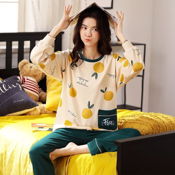 poqar autumn 2020 women's cotton long-sleeved trousers pajamas sweet women's home clothes suit home clothes two-piece suit can be, Blue;red
poqar autumn 2020 women's cotton long-sleeved trousers pajamas sweet women's home clothes suit home clothes two-piece suit can be, Blue;red