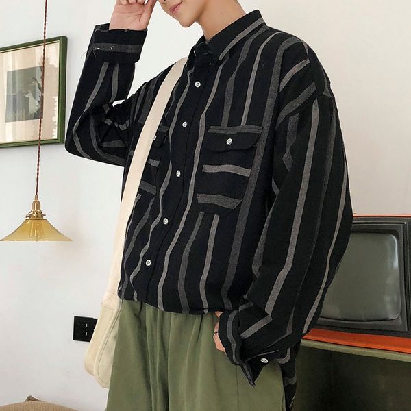 2019 autumn men's stripe printing leisure coats long sleeve hawaiian shirt clothes french cuff mens brand fashion shirts -2xl, White;black
2019 autumn men's stripe printing leisure coats long sleeve hawaiian shirt clothes french cuff mens brand fashion shirts -2xl, White;black