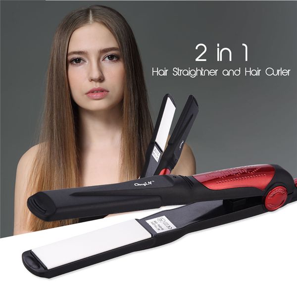 professional 2 in 1 hair straightener curler ceramic flat iron hair straighting curling hair iron ptc fast heat styling tools 47
professional 2 in 1 hair straightener curler ceramic flat iron hair straighting curling hair iron ptc fast heat styling tools 47