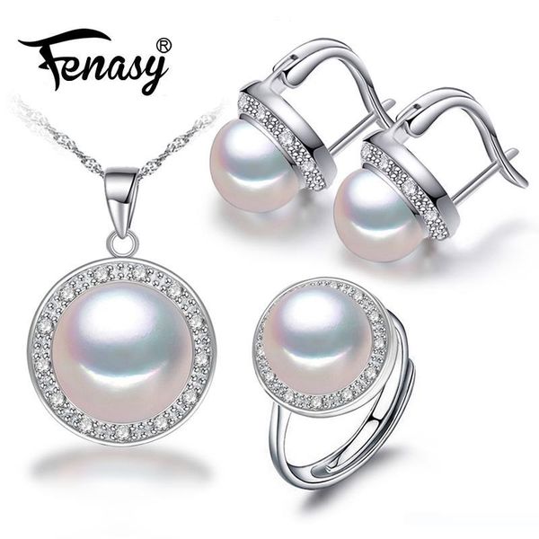 ювелирные наборы fenasy пресной воды pearl для женщин мода модные s925 стерлингового серебра ожерелье серьги кольца 2018 новый q190416, Silver
ювелирные наборы fenasy пресной воды pearl для женщин мода модные s925 стерлингового серебра ожерелье серьги кольца 2018 новый q190416, Silver