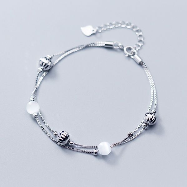 la maxza silver 925 double box chain bracelets for women crystal bead design 925 sterling silver jewelry bracelet minimalist, Black
la maxza silver 925 double box chain bracelets for women crystal bead design 925 sterling silver jewelry bracelet minimalist, Black