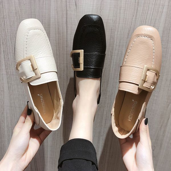 shoes woman 2020 oxfords women's shallow mouth slip-on autumn british style metal chain casual female sneakers square toe flats, Black
shoes woman 2020 oxfords women's shallow mouth slip-on autumn british style metal chain casual female sneakers square toe flats, Black