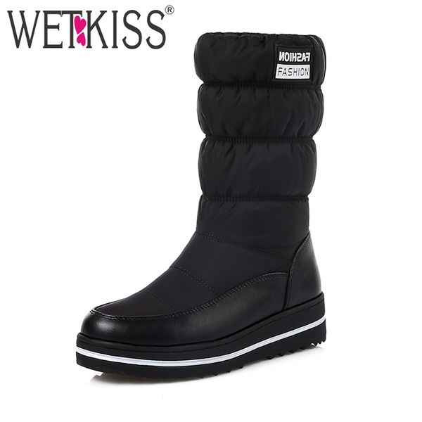 wetkiss 2019 new plus size 35-44 plush warm down snow boots women skid proof wedges shoes woman winter boots platform fur shoes, Black
wetkiss 2019 new plus size 35-44 plush warm down snow boots women skid proof wedges shoes woman winter boots platform fur shoes, Black