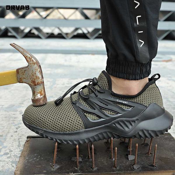 dropshipping indestructible shoes men steel toe shoes outdoor work safety boots summer light breathable puncture-proof sneakers, Black
dropshipping indestructible shoes men steel toe shoes outdoor work safety boots summer light breathable puncture-proof sneakers, Black