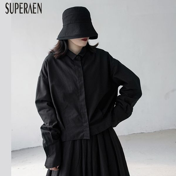 superaen 2019 новая осень shirt женщины с длинными рукавами хлопок сплошной цвет дамы блузки и топы temperament мода женская одежда, White
superaen 2019 новая осень shirt женщины с длинными рукавами хлопок сплошной цвет дамы блузки и топы temperament мода женская одежда, White