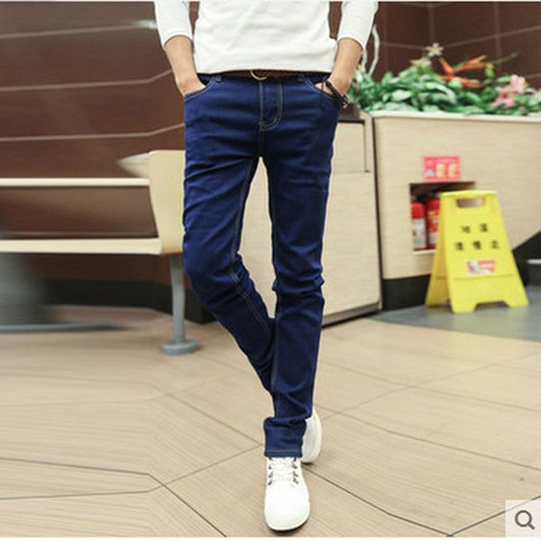 2019 cholyl new fashion men's casual stretch skinny jeans trousers tight pants solid color jeans men brand mens designer, Blue
2019 cholyl new fashion men's casual stretch skinny jeans trousers tight pants solid color jeans men brand mens designer, Blue