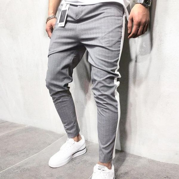 fashionable men's casual pants foreign trade autumn lanyard new stripe color matching men's fitness jogging pants, Black
fashionable men's casual pants foreign trade autumn lanyard new stripe color matching men's fitness jogging pants, Black