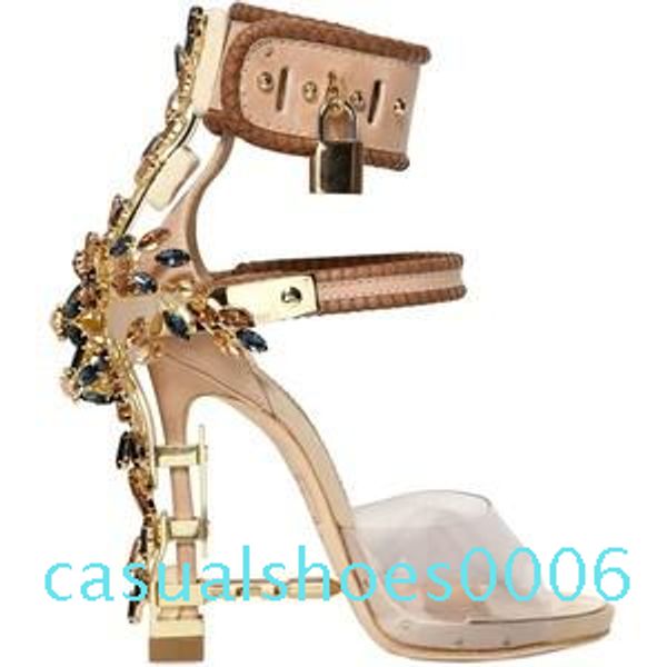 metallic lock women rome diamonds heels pumps rihanna peep toe high-heeled dress wedding shoes c06, Black
metallic lock women rome diamonds heels pumps rihanna peep toe high-heeled dress wedding shoes c06, Black