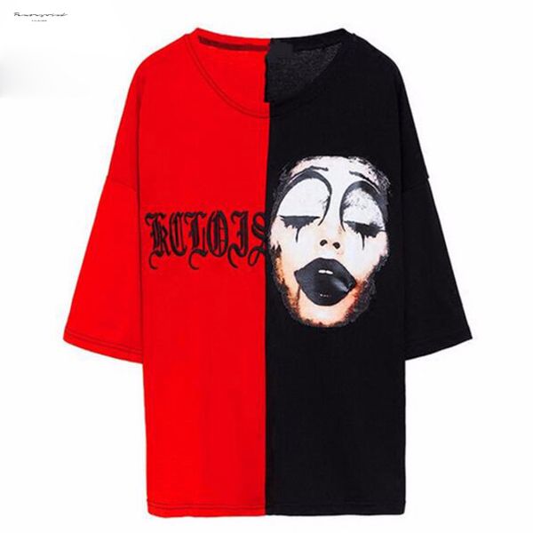 fashion summer women t shirt hop clown v neck t shirt embroidered panelled t shirt plus size tees couples, White
fashion summer women t shirt hop clown v neck t shirt embroidered panelled t shirt plus size tees couples, White