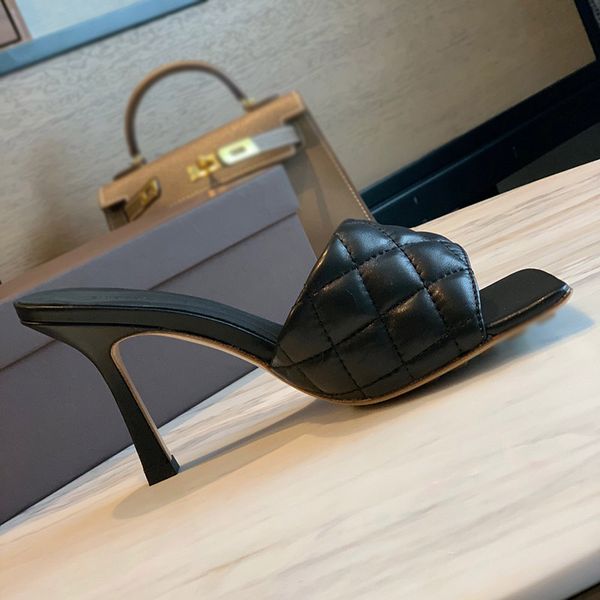 fashion luxury designer sliders women designer sandals square toe pumps padded sandals in nappa dream party women pumps high heels, Black
fashion luxury designer sliders women designer sandals square toe pumps padded sandals in nappa dream party women pumps high heels, Black