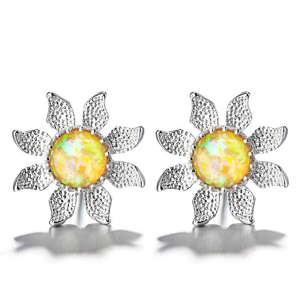 european creative sunflower opal stud earrings for women 2019 fashion brand jewelry unique shiny flower earrings gifts brincos, Golden;silver
european creative sunflower opal stud earrings for women 2019 fashion brand jewelry unique shiny flower earrings gifts brincos, Golden;silver