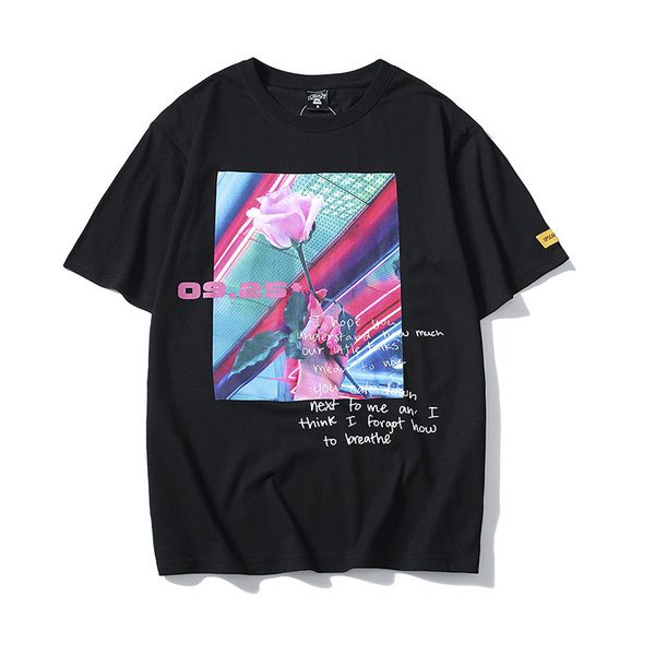 t shirt men rose flower printed men's tee shirts short sleeve t shirt fashion high street tees hip hop streetwear, White;black
t shirt men rose flower printed men's tee shirts short sleeve t shirt fashion high street tees hip hop streetwear, White;black