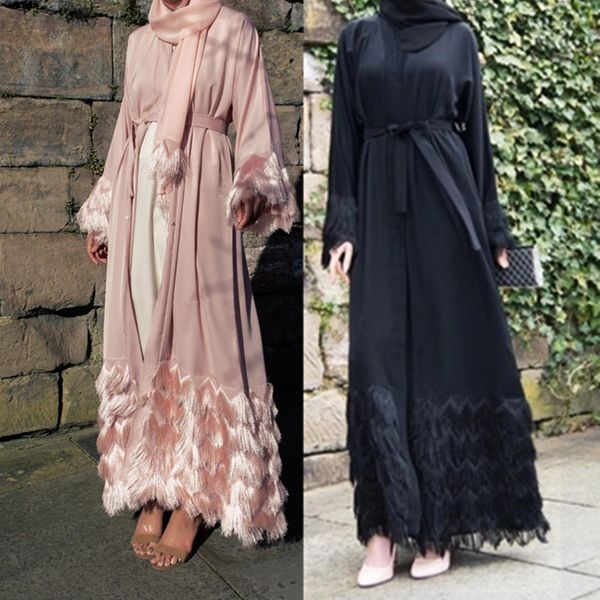 2019 new arrival muslim wome elegant open abaya with belt s-2xl middle east women tassel evening party kimono dubai robe, Red
2019 new arrival muslim wome elegant open abaya with belt s-2xl middle east women tassel evening party kimono dubai robe, Red