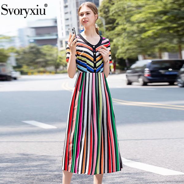 svoryxiu elegant colours stripe summer long dress women fashion short sleeve slim ladies holiday party dresses 2019, Black;gray
svoryxiu elegant colours stripe summer long dress women fashion short sleeve slim ladies holiday party dresses 2019, Black;gray