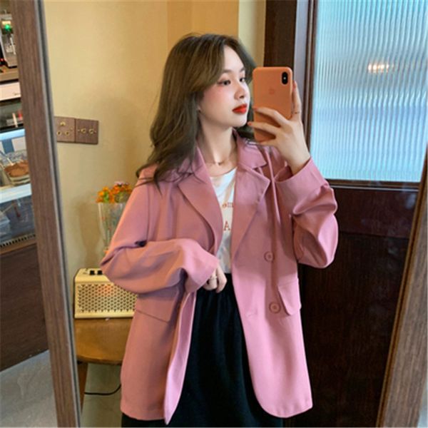 women's blazer spring autumn blazers suit 2020 new korean summer loose suit jackets female outerwear b364, White;black
women's blazer spring autumn blazers suit 2020 new korean summer loose suit jackets female outerwear b364, White;black