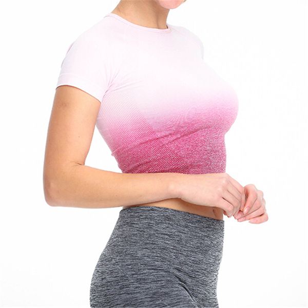 2020 yoga shirt women quick dry short sleeve breathable exercises female gym running fitness women's sporty t-shirts, White;red
2020 yoga shirt women quick dry short sleeve breathable exercises female gym running fitness women's sporty t-shirts, White;red