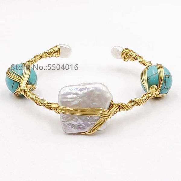 natural fresh water pearl bracelets natural stoneurquoise bangles cuff opening bangles beach jewelry pearl bangle copper rope, Black
natural fresh water pearl bracelets natural stoneurquoise bangles cuff opening bangles beach jewelry pearl bangle copper rope, Black