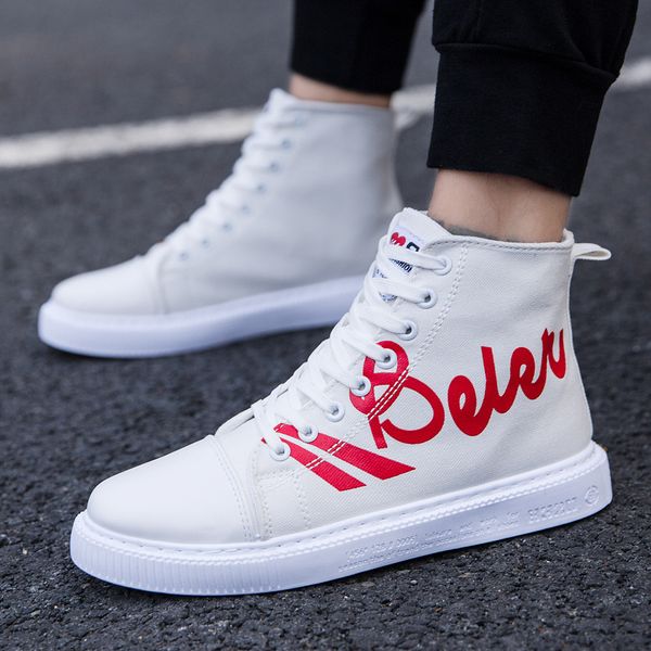 2019 men shoes autumn men boots comfortable casual shoes quality high sneakers breathable canvas male, Black
2019 men shoes autumn men boots comfortable casual shoes quality high sneakers breathable canvas male, Black
