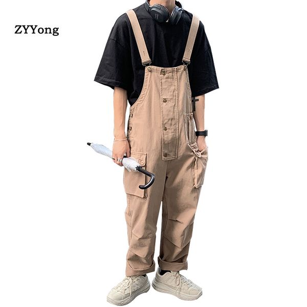 summer new men jumpsuit bib loose freight cargo pants overalls suspender leisure khaki gray rompers trousers, Black
summer new men jumpsuit bib loose freight cargo pants overalls suspender leisure khaki gray rompers trousers, Black