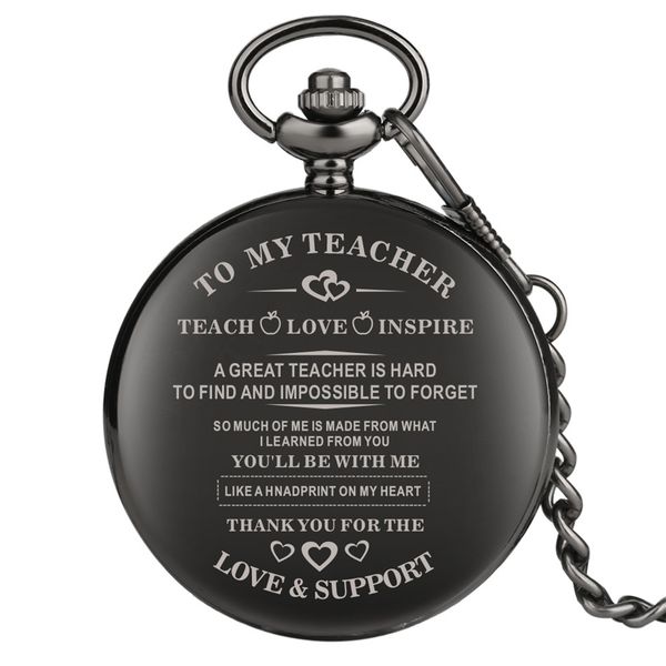 to my teacher design antique pocket watch graduation thanksgiving gifts to teachers vintage pendant clock for men women, Slivery;golden
to my teacher design antique pocket watch graduation thanksgiving gifts to teachers vintage pendant clock for men women, Slivery;golden