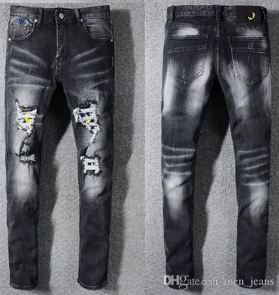 brand designer apparel new trend black hole patch jeans mens creative patch stretch slim feet pants, Blue
brand designer apparel new trend black hole patch jeans mens creative patch stretch slim feet pants, Blue