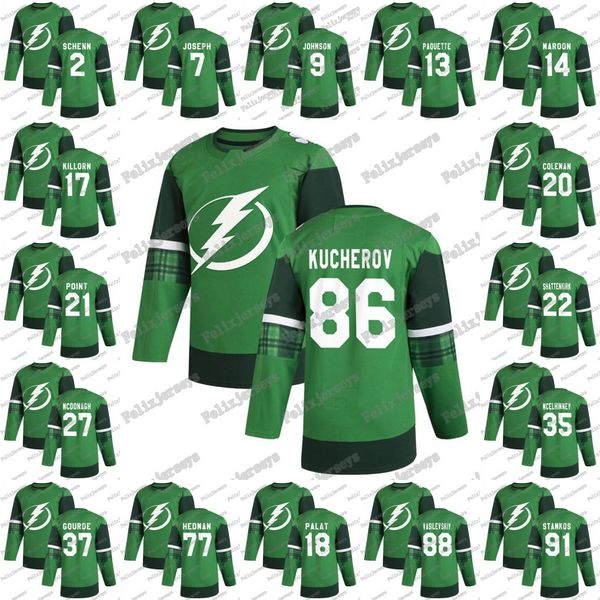 86 nikita kucherov 2020 st. patrick's day steven stamkos victor hedman brayden point patrick maroon alex killorn braydon coburn jersey, Black;red
86 nikita kucherov 2020 st. patrick's day steven stamkos victor hedman brayden point patrick maroon alex killorn braydon coburn jersey, Black;red