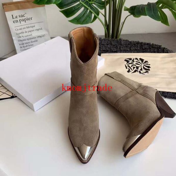 original box woman designer shoes isabel paris runway marant lamsy leather boots old west pointed steel toe heel ornament boots, Red;white
original box woman designer shoes isabel paris runway marant lamsy leather boots old west pointed steel toe heel ornament boots, Red;white