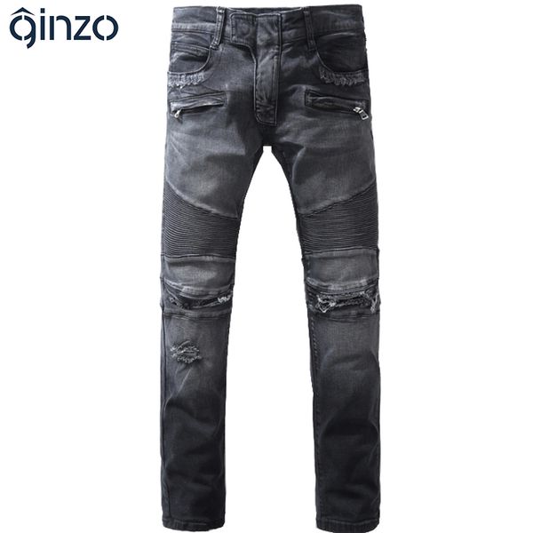men's fashion black hole ripped biker jeans casual slim retro stretch denim straight pants long trousers, Blue
men's fashion black hole ripped biker jeans casual slim retro stretch denim straight pants long trousers, Blue