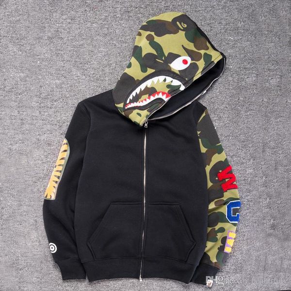 mens designer jackets a bathing aape shark camo ape full zip windbreaker jackets mens joggers winter coats for man vetements, Black
mens designer jackets a bathing aape shark camo ape full zip windbreaker jackets mens joggers winter coats for man vetements, Black