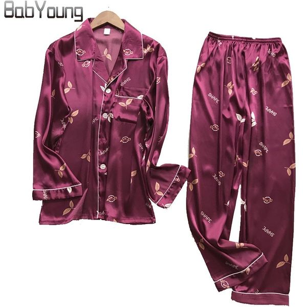 babyoung new men silk pajamas set pyjama homme court long sleeve pants satin nightwear sleepwear pijama hombre plus size, Black;brown
babyoung new men silk pajamas set pyjama homme court long sleeve pants satin nightwear sleepwear pijama hombre plus size, Black;brown