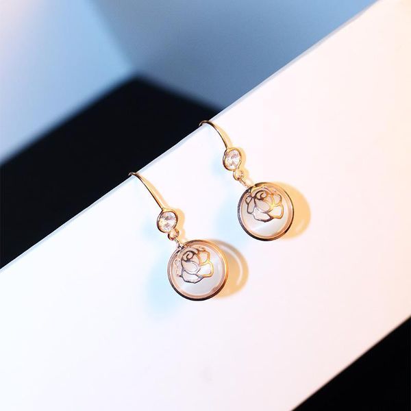 High quality rose gold drop earrings CZ diamond imitation opal earrings for women wedding party jewelry
High quality rose gold drop earrings CZ diamond imitation opal earrings for women wedding party jewelry