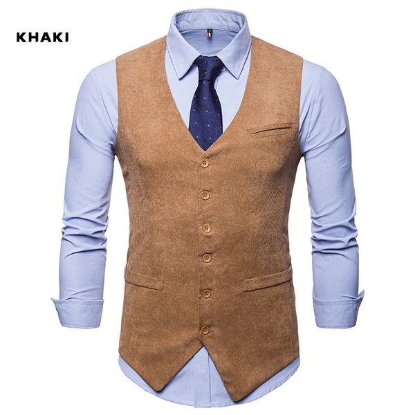 2020 custom made men's new corduroy single-row button armor men's self-cultivation pure-color western-style horse clamp enlarged c, Black
2020 custom made men's new corduroy single-row button armor men's self-cultivation pure-color western-style horse clamp enlarged c, Black