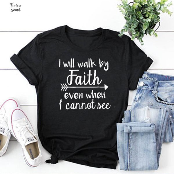 i by faith tshirt even when i can not scripture t shirt womens fashion crewneck tee christian see tshirt, White
i by faith tshirt even when i can not scripture t shirt womens fashion crewneck tee christian see tshirt, White