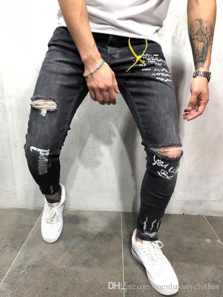дизайнерская мужских письма pantalones джинсы разорванной драпированная дыра карандаш жан брюки велосипедист джинсы, Blue
дизайнерская мужских письма pantalones джинсы разорванной драпированная дыра карандаш жан брюки велосипедист джинсы, Blue