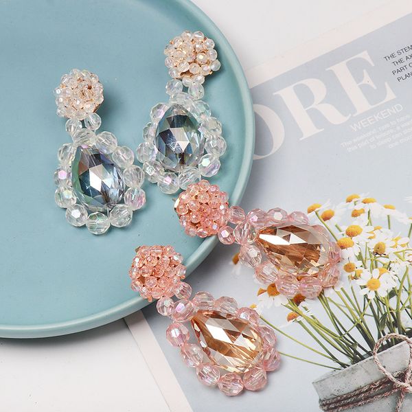 fashion statement acrylic beaded earrings for women 2020 vintage water drop pendant girls party jewelry trendy female earrings, Silver
fashion statement acrylic beaded earrings for women 2020 vintage water drop pendant girls party jewelry trendy female earrings, Silver