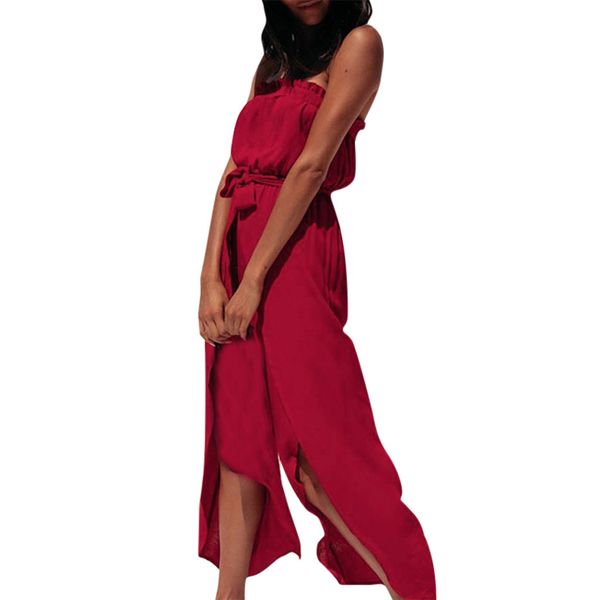 chamsgend summer women jumpsuit 2019 women features sleeveless lace jumpsuit wrapped chest solid loose belt may3, Black;white
chamsgend summer women jumpsuit 2019 women features sleeveless lace jumpsuit wrapped chest solid loose belt may3, Black;white