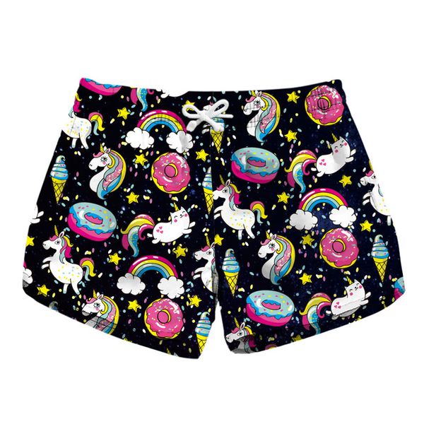 new beach summer unicorn shorts casual womens elastic high waist shorts quick dry all over print 3d sweatpants cool short pants, White;black
new beach summer unicorn shorts casual womens elastic high waist shorts quick dry all over print 3d sweatpants cool short pants, White;black