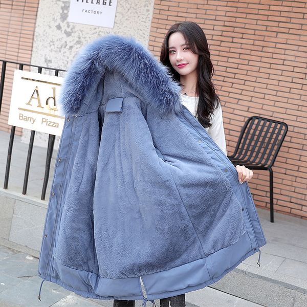 new lambs wool snow wear long parkas winter jacket women female fur lining thickhooded winter coat women, Black
new lambs wool snow wear long parkas winter jacket women female fur lining thickhooded winter coat women, Black