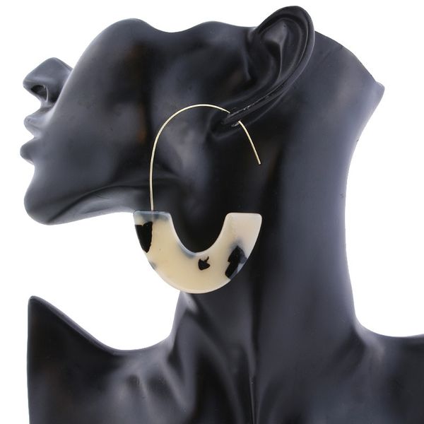 new arrival u shape acrylic hoop earrings for women oversize geometric half round earrings female brincos party jewelry gift, Golden;silver
new arrival u shape acrylic hoop earrings for women oversize geometric half round earrings female brincos party jewelry gift, Golden;silver