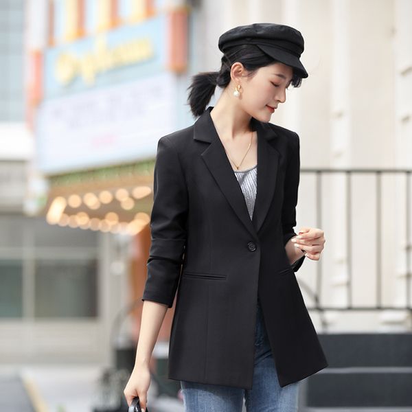 office lady's blazer women mujer women's jacket women blazers and jackets ol coat, White;black
office lady's blazer women mujer women's jacket women blazers and jackets ol coat, White;black