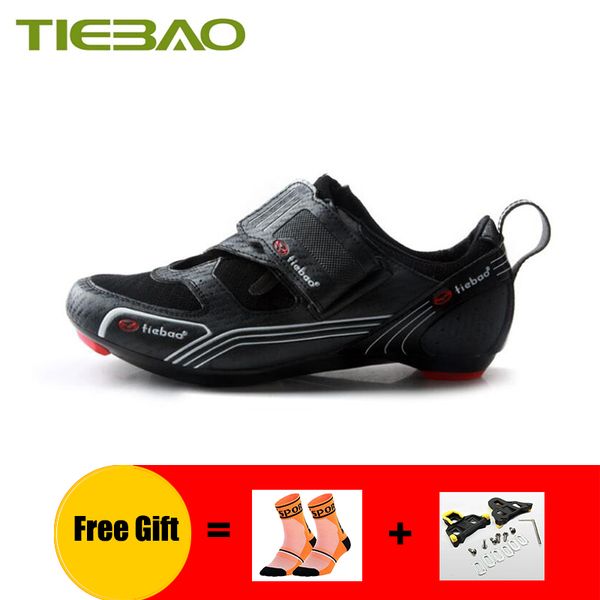 tiebao triathlon cycling shoes men professional breathable self-locking spd-sl cleats breathable road riding bicycle sneakers, Black
tiebao triathlon cycling shoes men professional breathable self-locking spd-sl cleats breathable road riding bicycle sneakers, Black