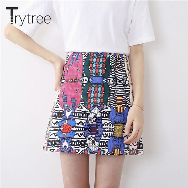 trytree summer women skirt shorts polyester cartoon graffiti skirt high waist 2018 casual streetwear a-line skirts female, Black
trytree summer women skirt shorts polyester cartoon graffiti skirt high waist 2018 casual streetwear a-line skirts female, Black