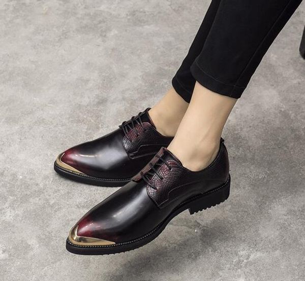new genuine leather men dress shoes lace-up bullock business dress men oxfords shoes male formal shoes, Black
new genuine leather men dress shoes lace-up bullock business dress men oxfords shoes male formal shoes, Black