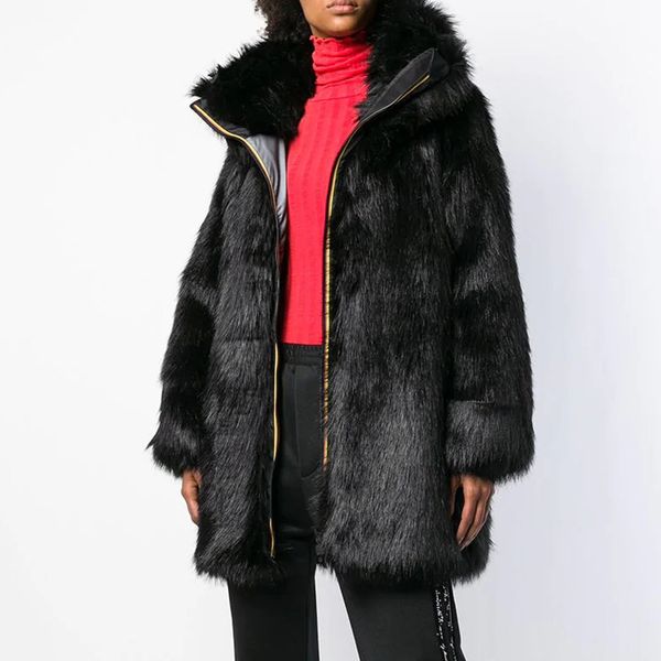 cp zipper artificial fur coat women fashion turn down collar faux fur jacket women casual pockets jacket female ladies cp150, Black
cp zipper artificial fur coat women fashion turn down collar faux fur jacket women casual pockets jacket female ladies cp150, Black