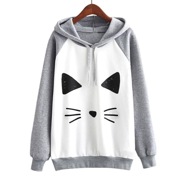 hoodies with women casual print cat long sleeve hooded pullover jumper sweatshirt blouse, Black
hoodies with women casual print cat long sleeve hooded pullover jumper sweatshirt blouse, Black