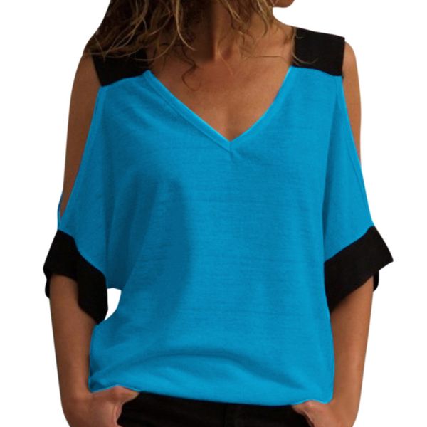 t shirt women womens designer womens stitching off shoulder t shirt vogue blusa camicia donna chemisier femme office cotton, White
t shirt women womens designer womens stitching off shoulder t shirt vogue blusa camicia donna chemisier femme office cotton, White