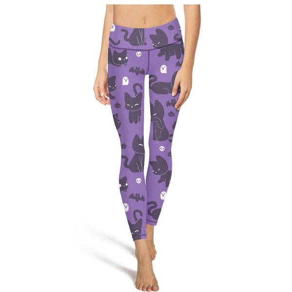 cats with batsfashion ladies design yoga pants elasticity casual soft suitable for training bats cat burgers starsfood kawaii kitty moon, Black
cats with batsfashion ladies design yoga pants elasticity casual soft suitable for training bats cat burgers starsfood kawaii kitty moon, Black