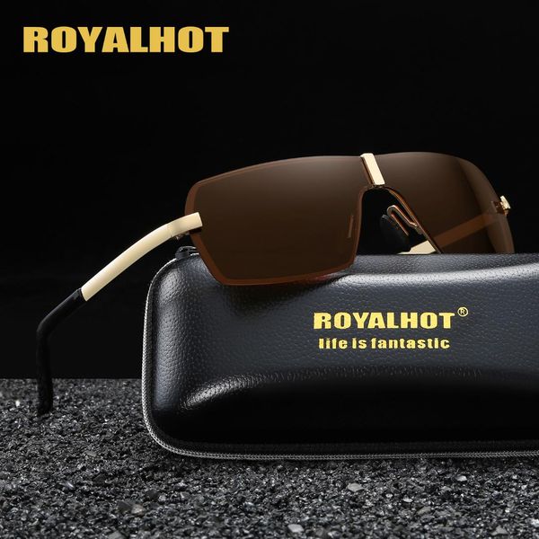 royalpolarized rimless sunglasses men women driving sun glasses shades oculos masculino male 90079, White;black
royalpolarized rimless sunglasses men women driving sun glasses shades oculos masculino male 90079, White;black