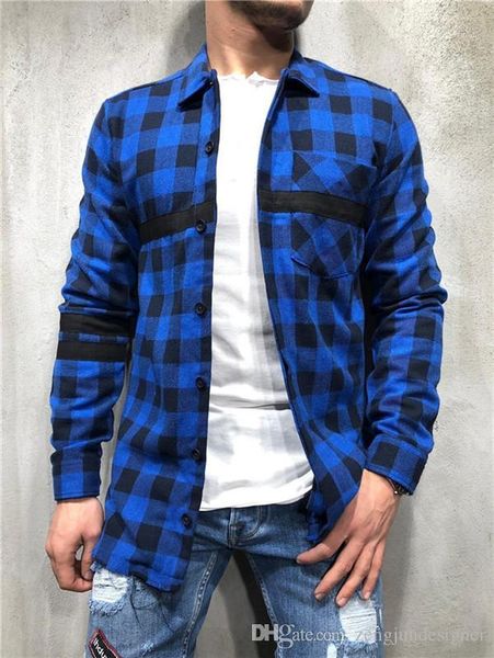 turn down collar homme clothing fashion style apparel mens autumn designer casual shirts long sleeve plaid print, White;black
turn down collar homme clothing fashion style apparel mens autumn designer casual shirts long sleeve plaid print, White;black